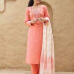 Peach_Woven_Cotton_Suit_Set